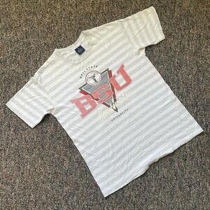 Vintage Garment Graphics Ball State University BSU Cardinals Striped Shirt XL
